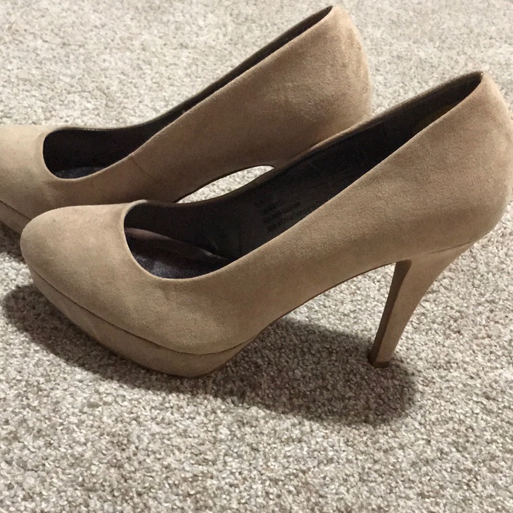 Maurice’s Nude Suede 3” Heels